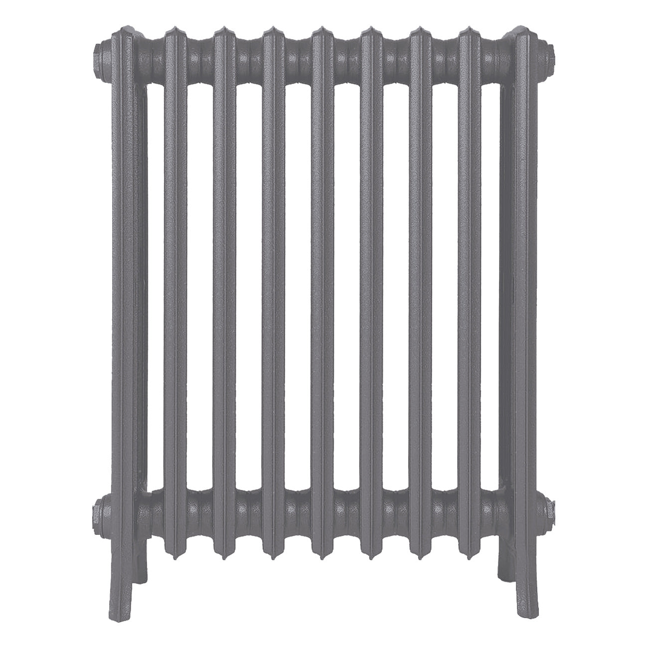 Grace - Quartz Grey Cast Iron Column Radiator H700mm x W575mm 4 Column - Wall Hung