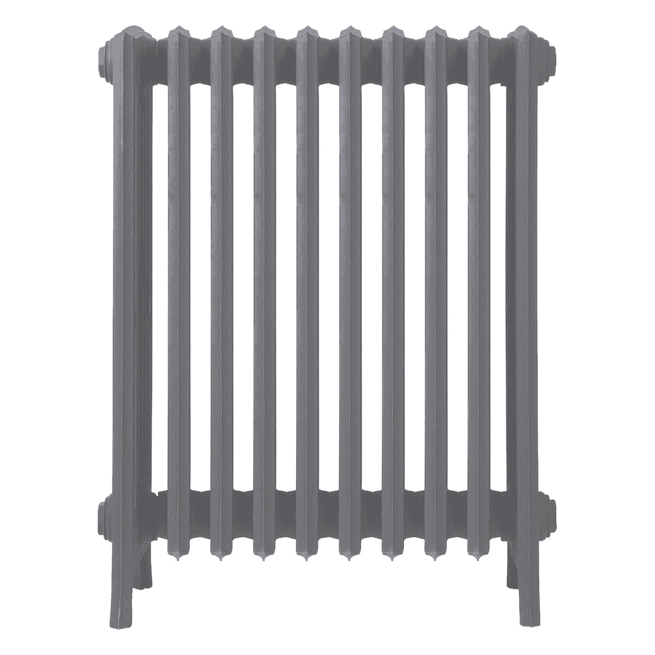Grace - Quartz Grey Cast Iron Column Radiator H700mm x W635mm 6 Column - Wall Hung