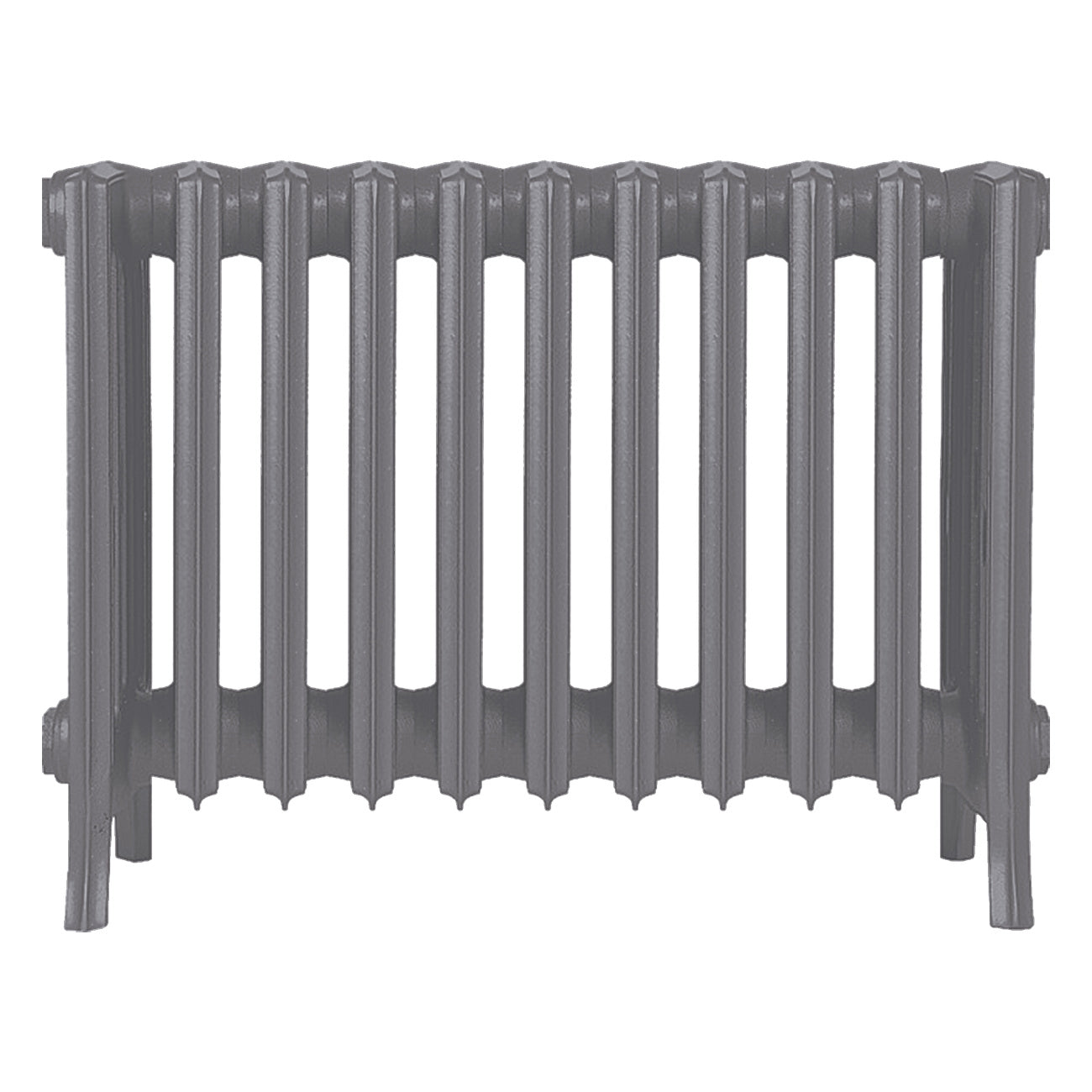 Grace - Quartz Grey Cast Iron Column Radiator H450mm x W696mm 6 Column - Wall Hung