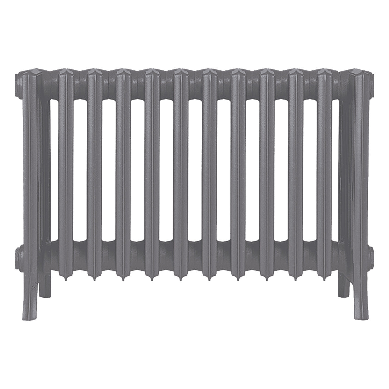 Grace - Quartz Grey Cast Iron Column Radiator H450mm x W756mm 6 Column - Wall Hung
