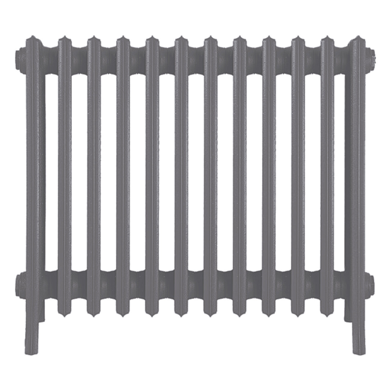 Grace - Quartz Grey Cast Iron Column Radiator H600mm x W756mm 6 Column - Wall Hung