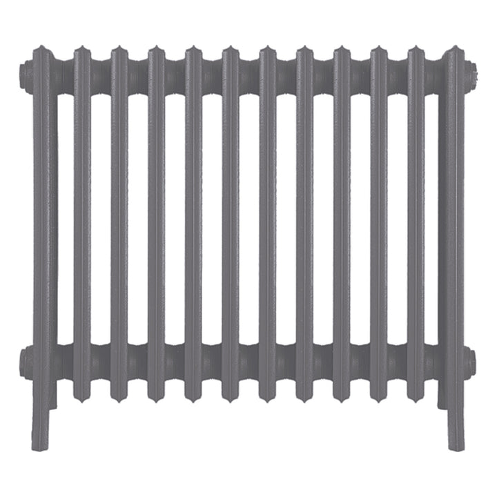Grace - Quartz Grey Cast Iron Column Radiator H600mm x W756mm 6 Column - Wall Hung