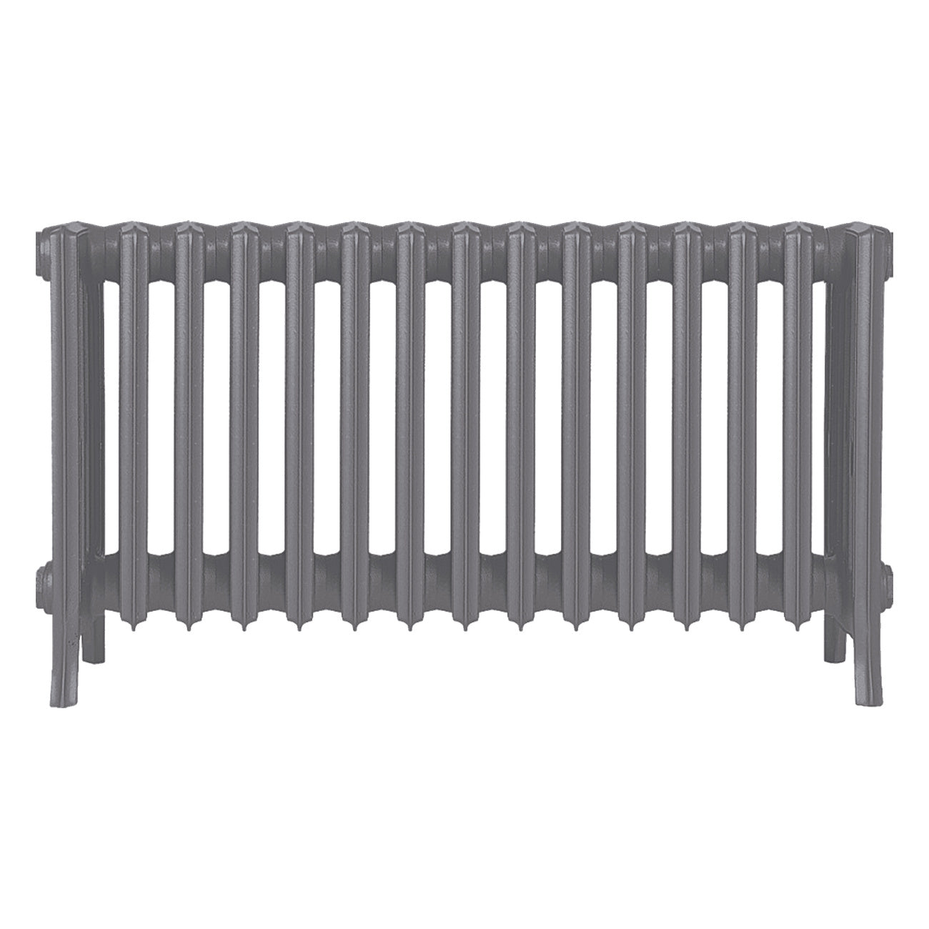 Grace - Quartz Grey Cast Iron Column Radiator H450mm x W938mm 6 Column - Wall Hung