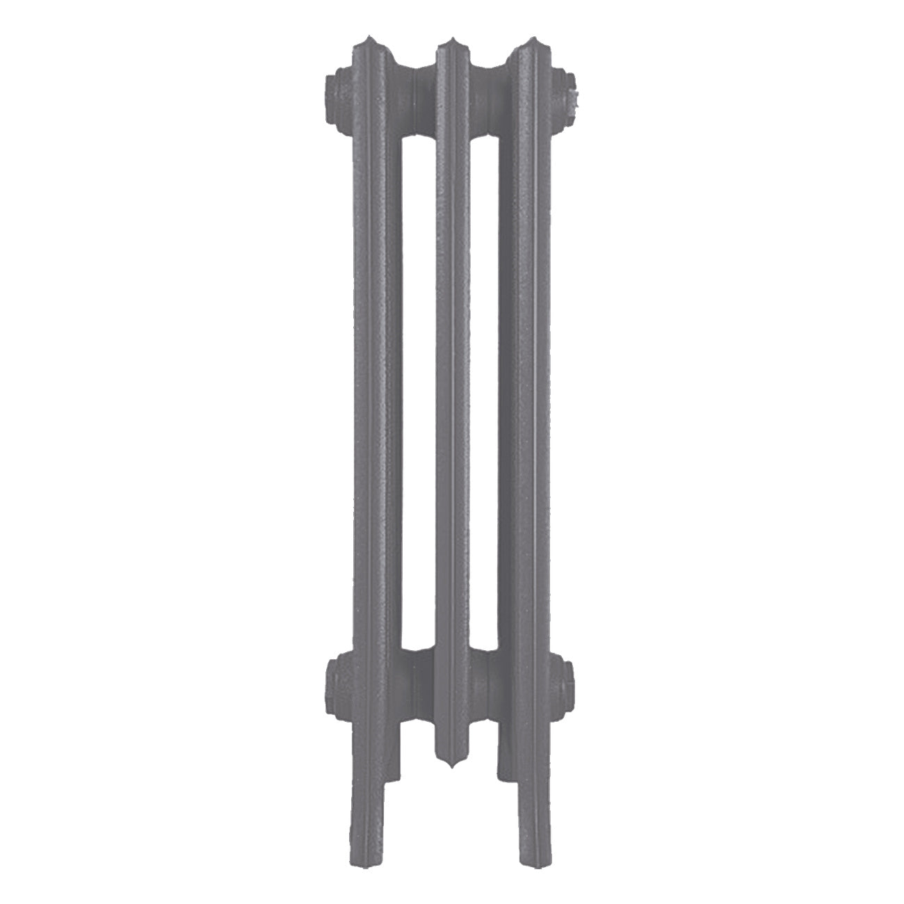 Grace - Quartz Grey Cast Iron Column Radiator H600mm x W212mm 6 Column - Wall Hung