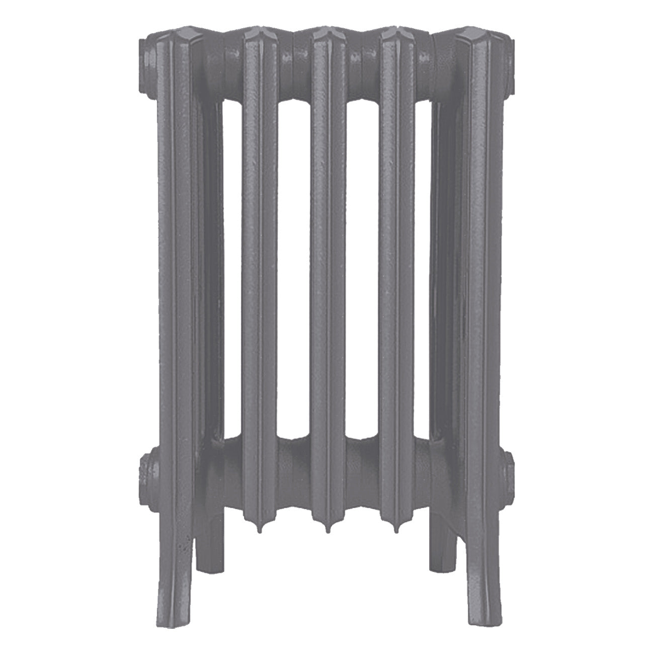 Grace - Quartz Grey Cast Iron Column Radiator H450mm x W333mm 6 Column - Wall Hung