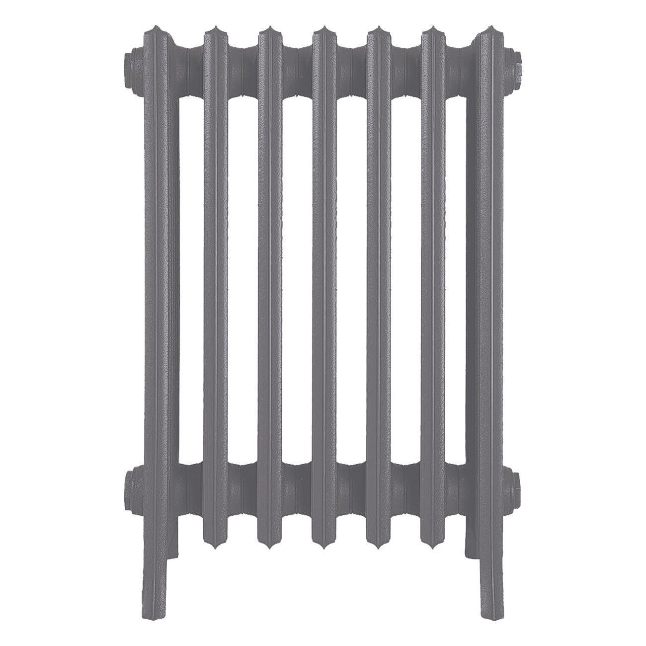Grace - Quartz Grey Cast Iron Column Radiator H650mm x W454mm 6 Column - Floor Standing