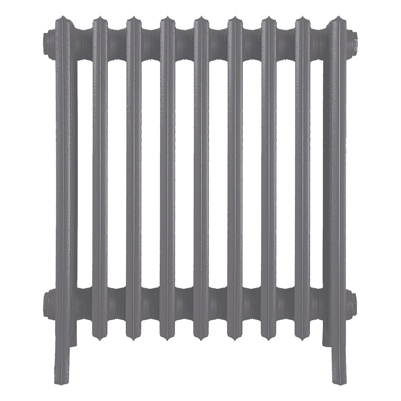 Grace - Quartz Grey Cast Iron Column Radiator H600mm x W575mm 6 Column - Wall Hung
