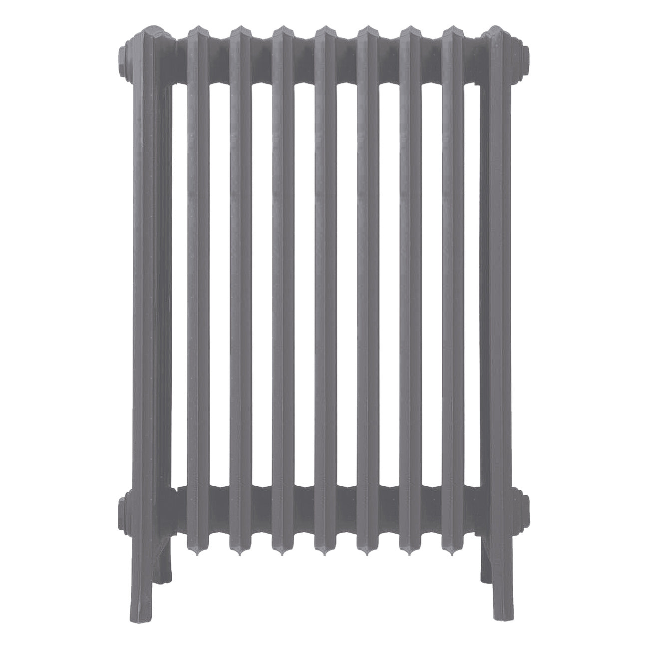 Grace - Quartz Grey Cast Iron Column Radiator H700mm x W575mm 6 Column - Wall Hung