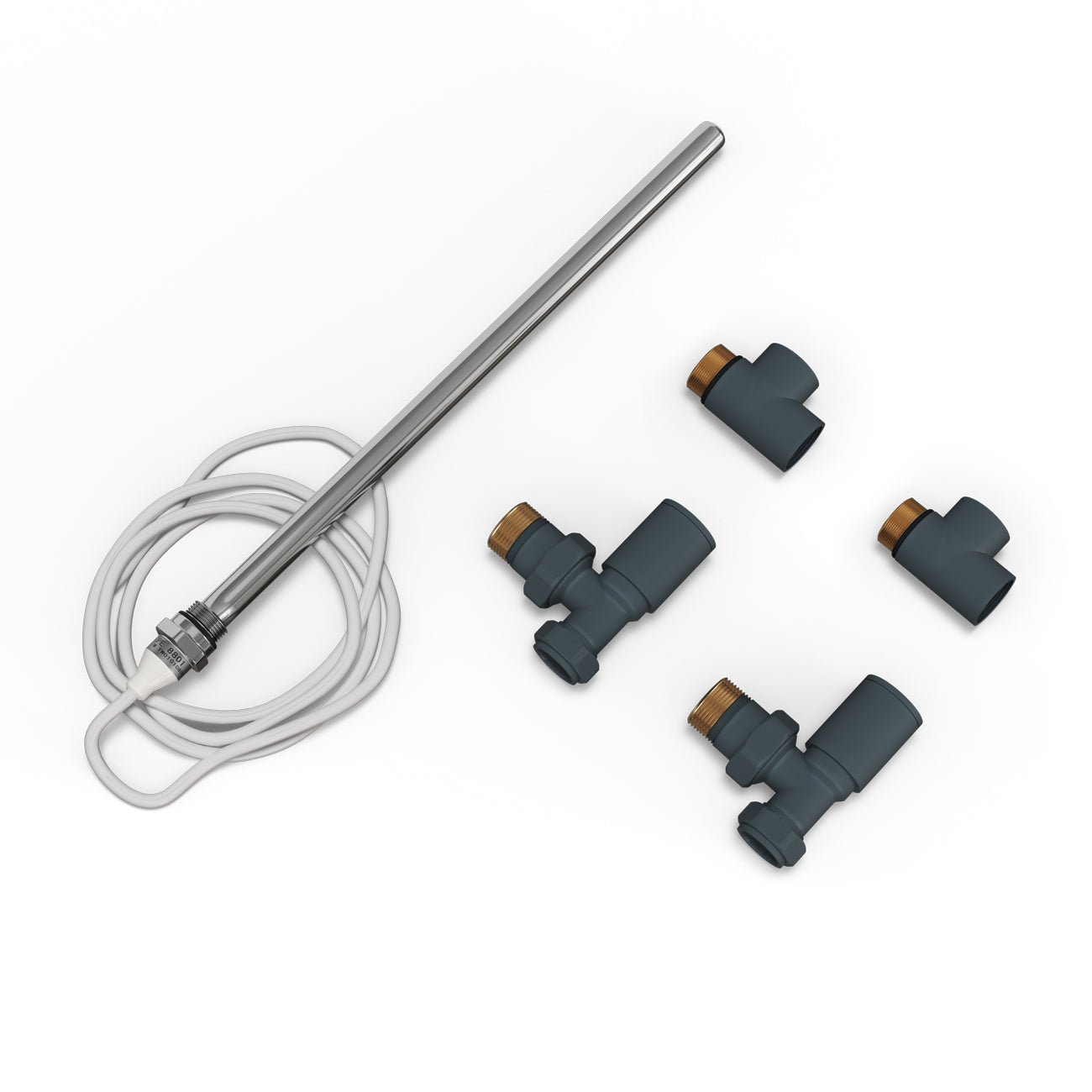 Talus - Dual Fuel Towel Rail Kit 300w Standard Anthracite