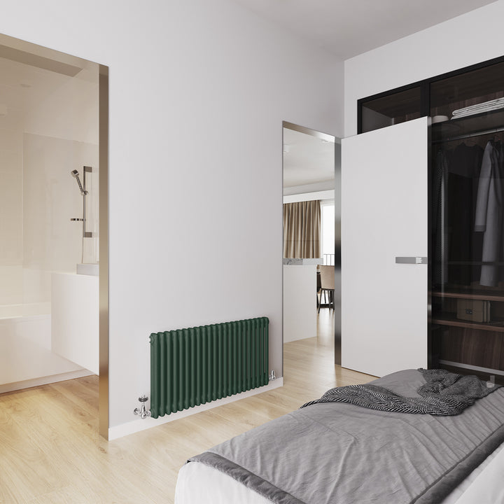 Alpha - Moss Green Column Radiator H500mm x W988mm 2 Column