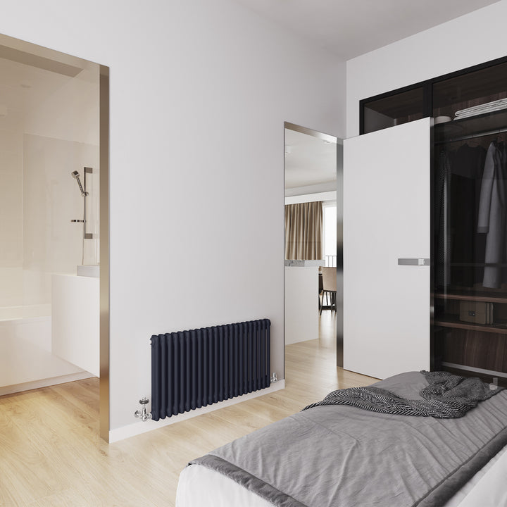 Alpha - Signature Electric Purple Wrinkle Column Radiator H500mm x W988mm 2 Column