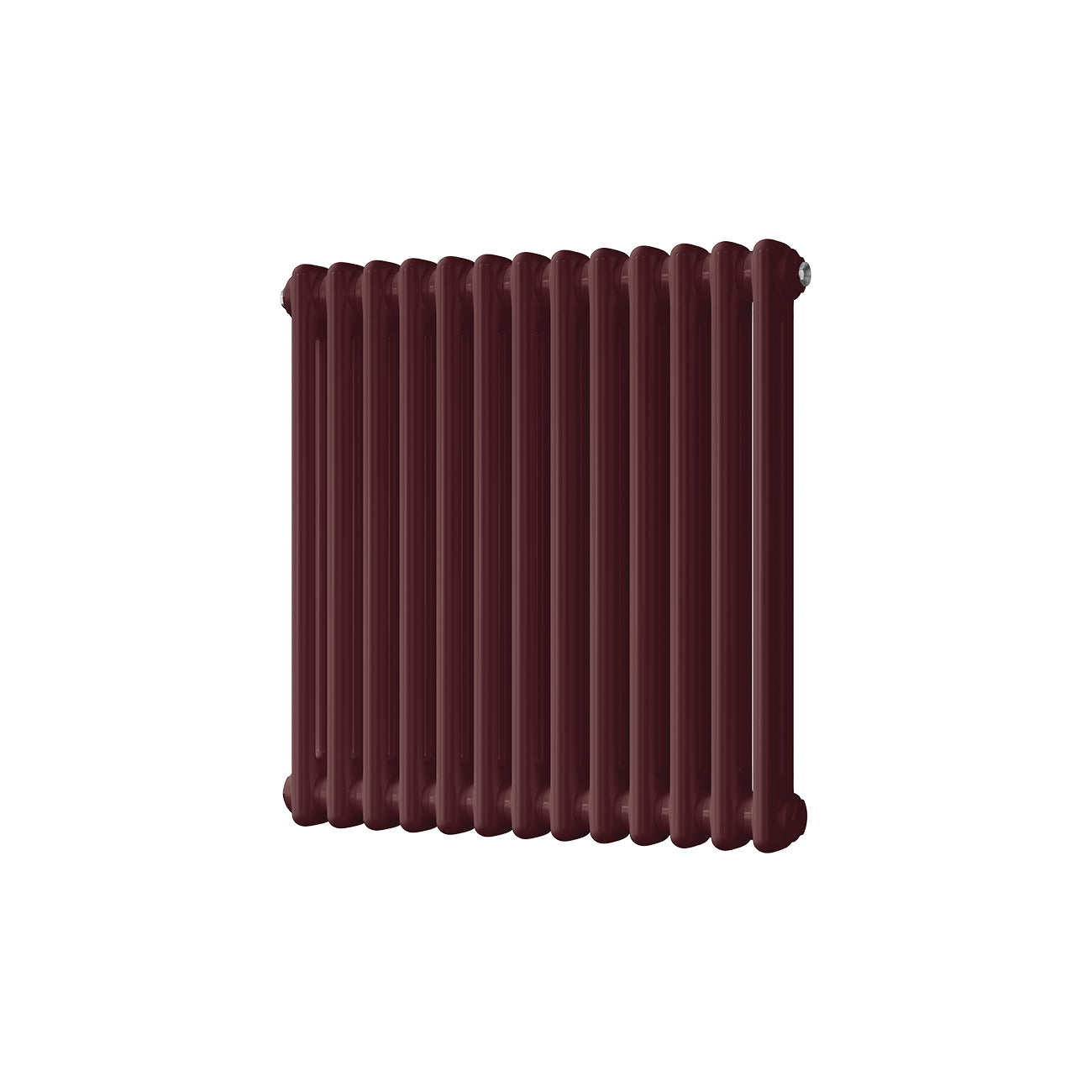 Alpha - Wine Red Column Radiator H600mm x W592mm 2 Column