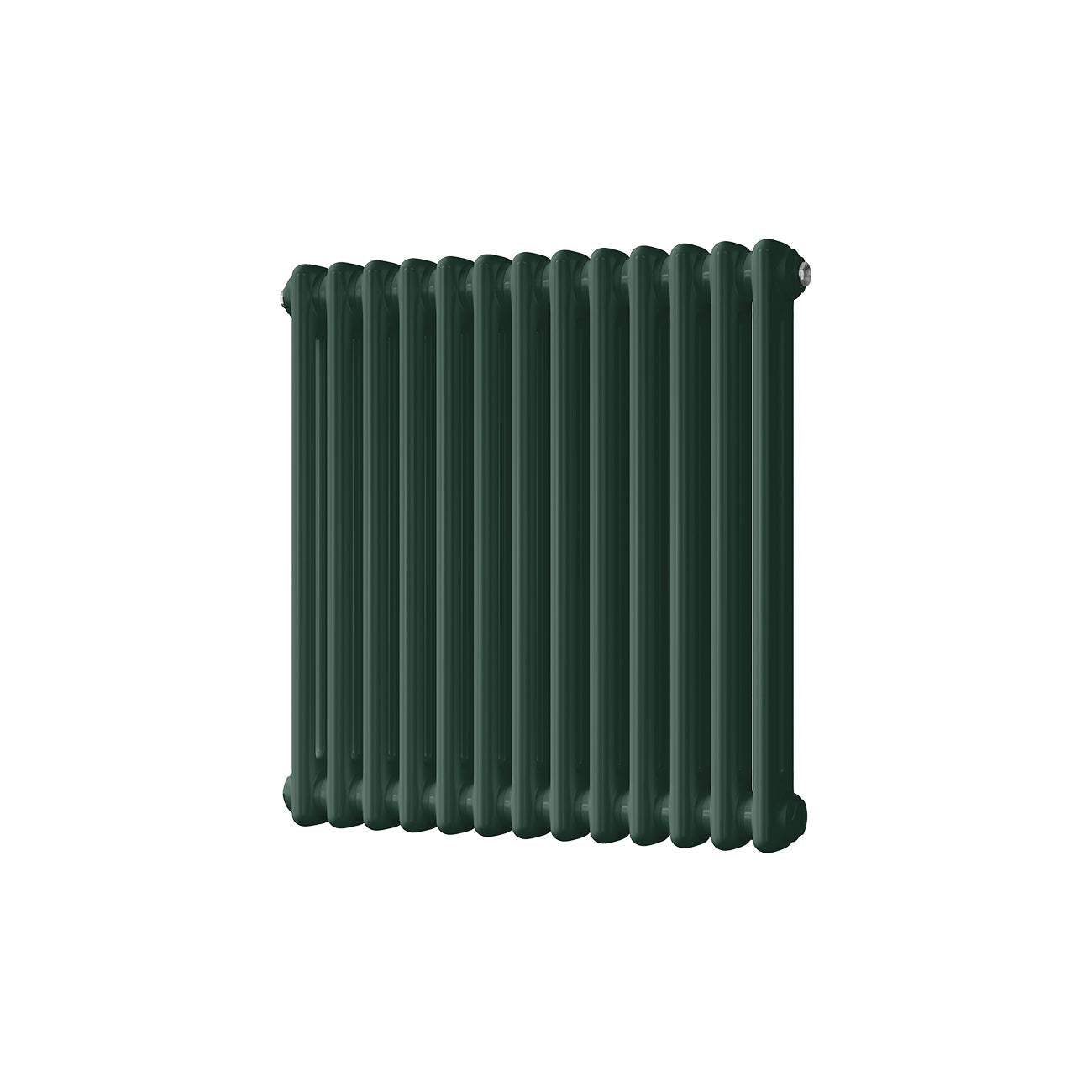 Alpha - Moss Green Column Radiator H600mm x W592mm 2 Column