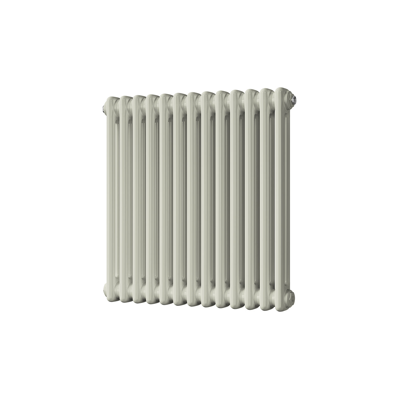 Alpha - Pebble Grey Column Radiator H600mm x W592mm 2 Column