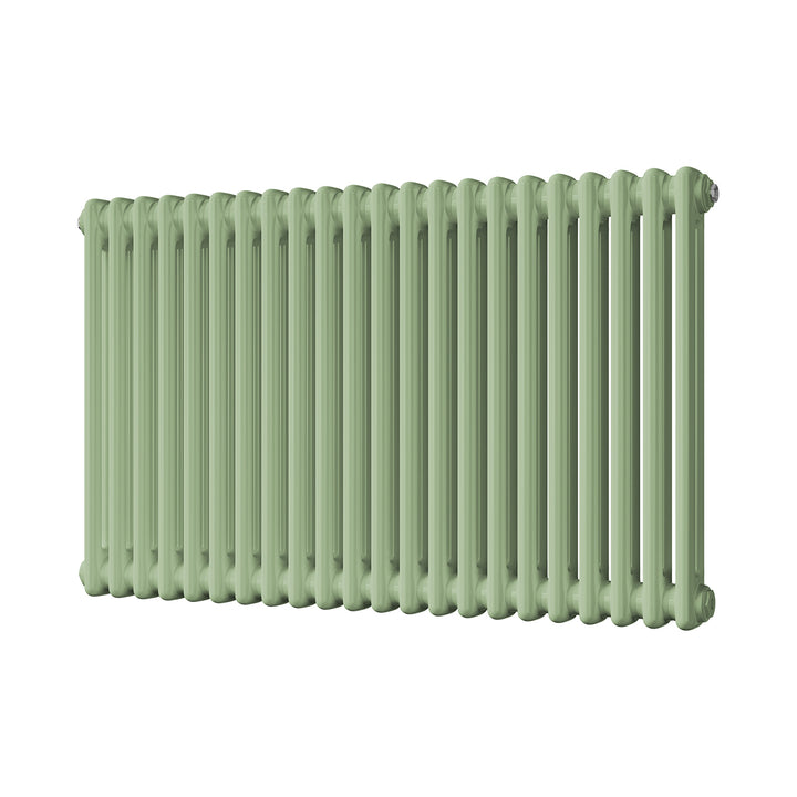 Alpha - Pale Green Column Radiator H600mm x W988mm 2 Column