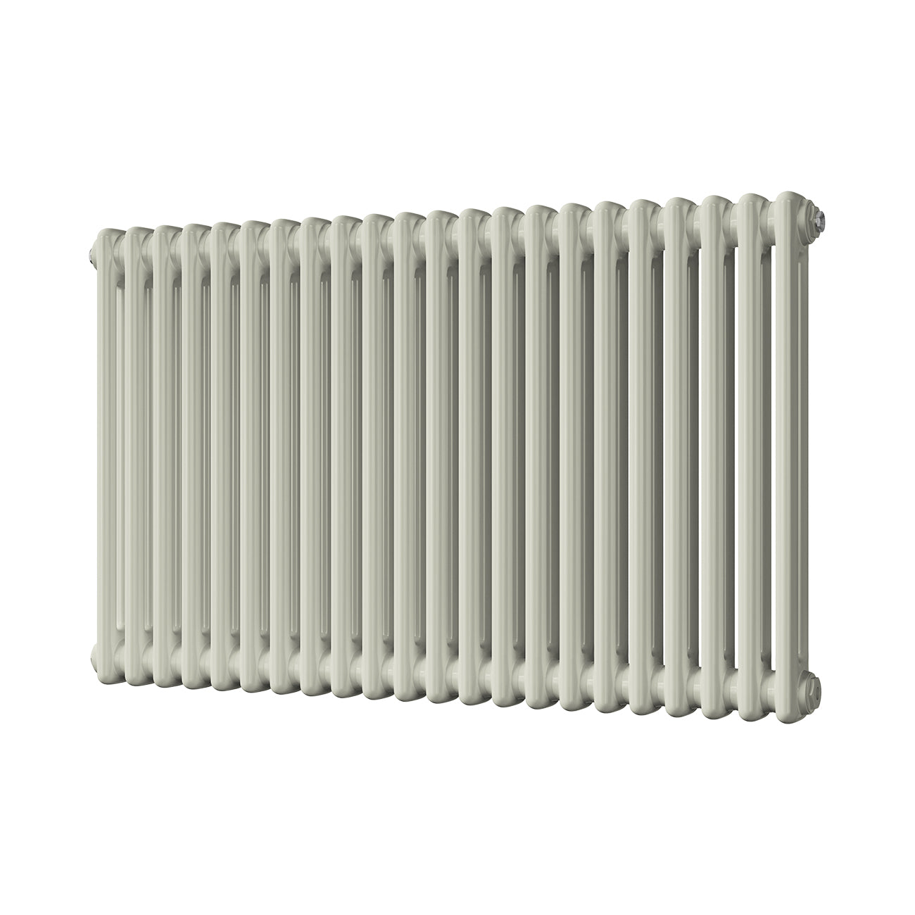 Alpha - Pebble Grey Column Radiator H600mm x W988mm 2 Column
