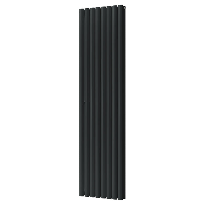 Omeara - Signature Alloy Wheel Black Vertical Radiator H1800mm x W464mm Double Panel