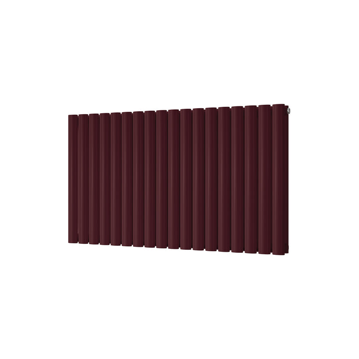 Omeara - Wine Red Horizontal Radiator H600mm x W1044mm Double Panel