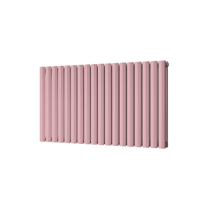 Omeara - Light Pink Horizontal Radiator H600mm x W1044mm Double Panel