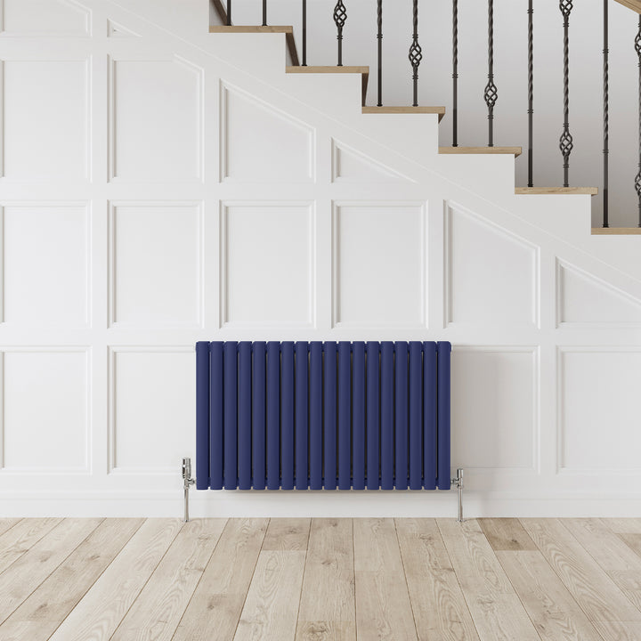 Omeara - Cobalt Blue Horizontal Radiator H600mm x W1044mm Double Panel