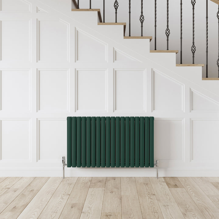 Omeara - Moss Green Horizontal Radiator H600mm x W1044mm Double Panel