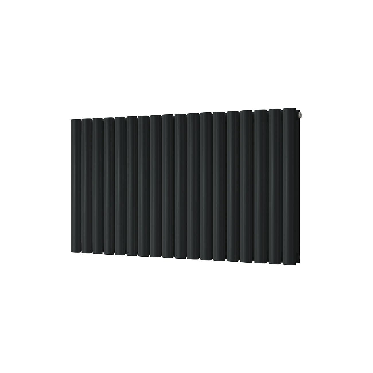 Omeara - Signature Alloy Wheel Black Horizontal Radiator H600mm x W1044mm Double Panel