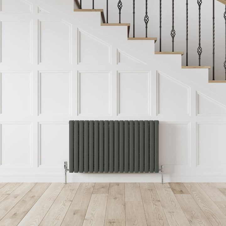 Omeara - Signature Audi Grey Horizontal Radiator H600mm x W1044mm Double Panel