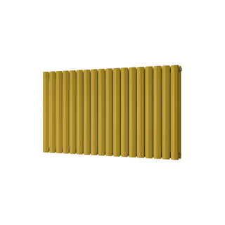 Omeara gloss signature gold horizontal double-panel radiator, 600mm high x 1044mm wide