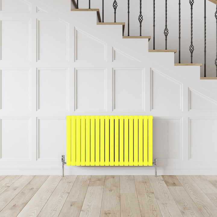 Omeara - Signature Latent Yellow Chartreuse Horizontal Radiator H600mm x W1044mm Double Panel