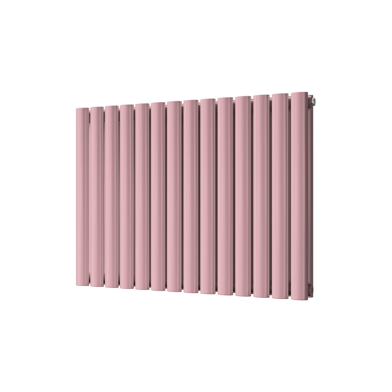 Omeara - Light Pink Horizontal Radiator H600mm x W812mm Double Panel