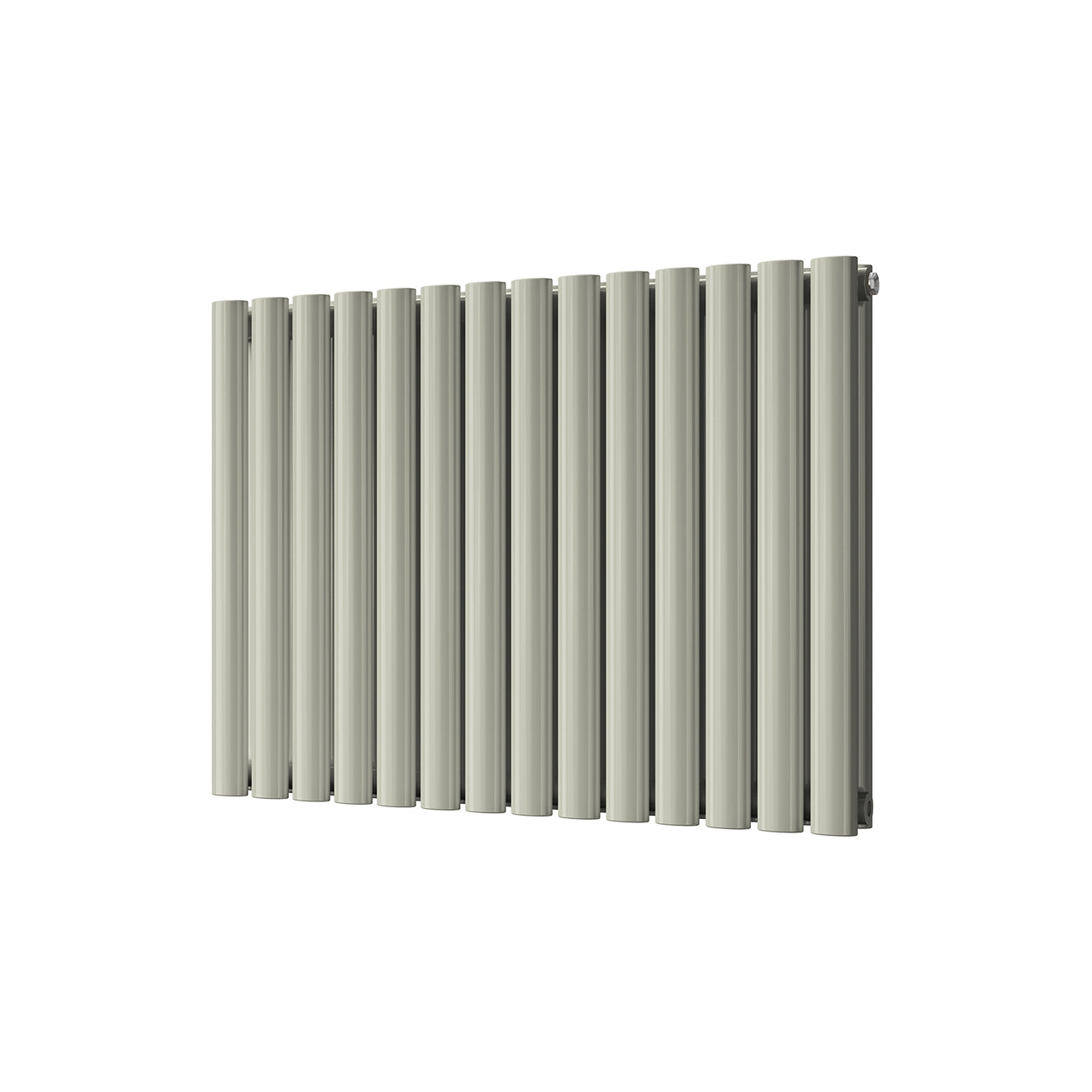 Omeara - Pebble Grey Horizontal Radiator H600mm x W812mm Double Panel