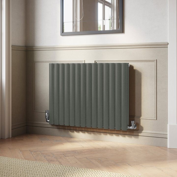 Omeara - Signature Audi Grey Horizontal Radiator H600mm x W812mm Double Panel