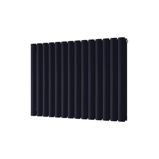 Omeara matt wrinkle-effect signature electric purple wrinkle horizontal double-panel electric radiator, 600mm high x 812mm wide