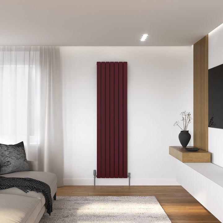 Typhoon - Wine Red Vertical Radiator H1800mm x W476mm Double Panel