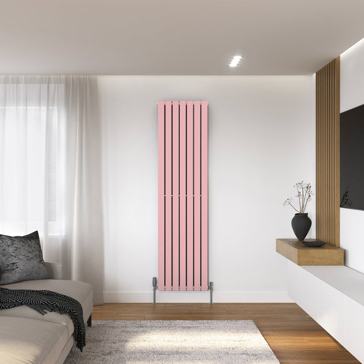 Typhoon - Light Pink Vertical Radiator H1800mm x W476mm Double Panel