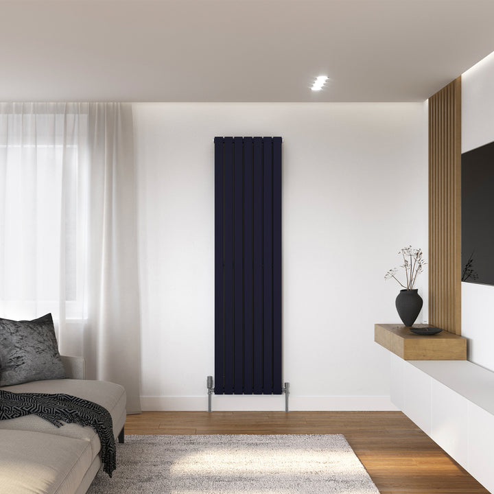 Typhoon - Signature Electric Purple Wrinkle Vertical Radiator H1800mm x W476mm Double Panel