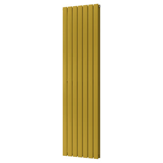 Typhoon gloss signature gold vertical double-panel radiator, 1800mm high x 476mm wide