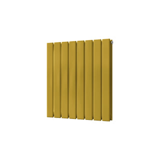 Typhoon gloss signature gold horizontal double-panel radiator, 600mm high x 544mm wide