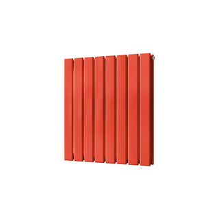 Typhoon semi-gloss signature latent bright red horizontal double-panel radiator, 600mm high x 544mm wide