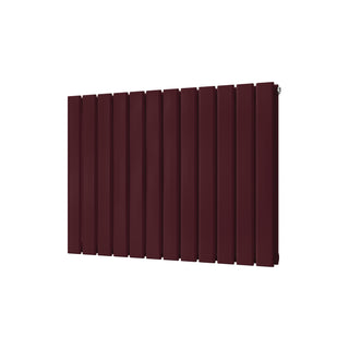 Typhoon gloss wine red horizontal double-panel radiator, 600mm high x 816mm wide