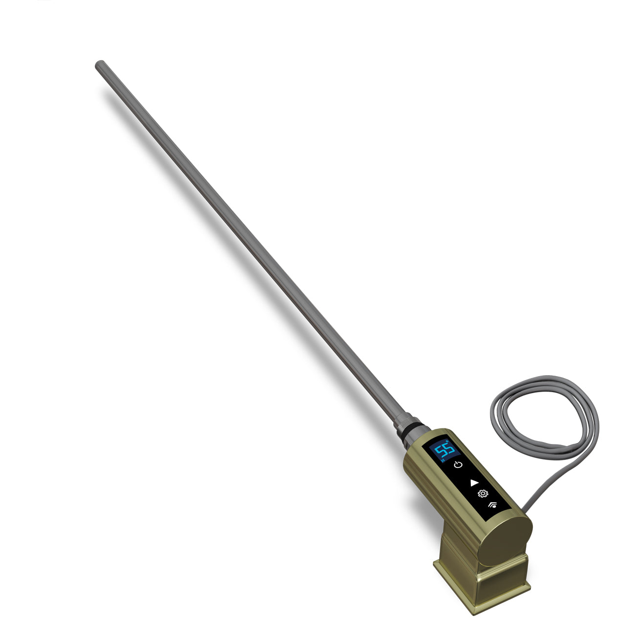 INOW+ - Brushed Brass Heating Element 600w Thermostatic WIFI