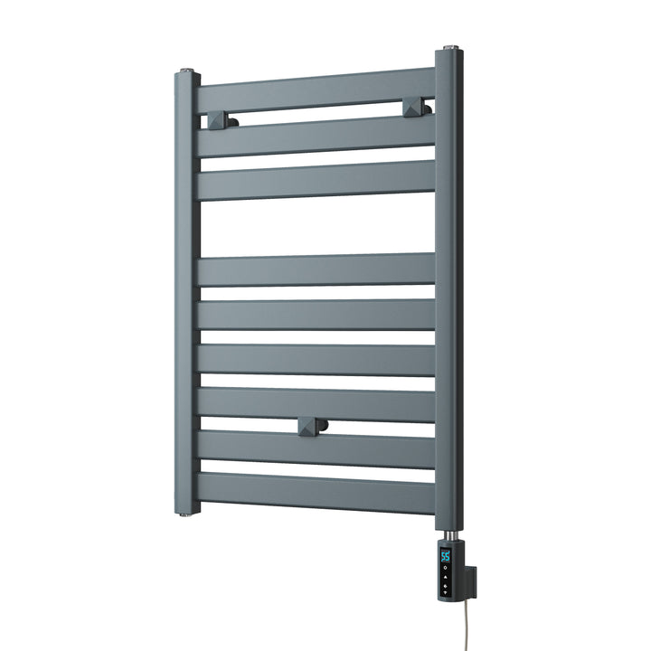 Capri - Anthracite Electric Towel Rail H719mm x W500mm Straight 300w Thermostatic WIFI