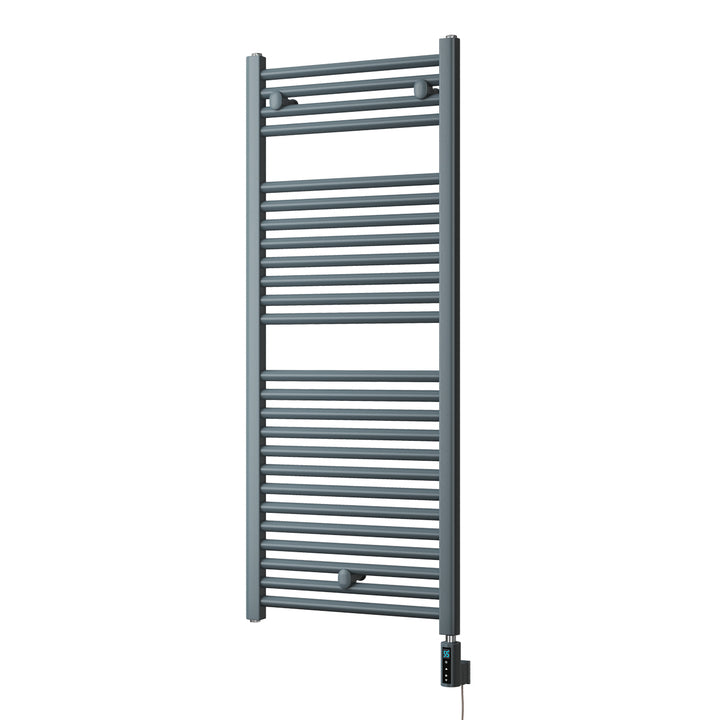 Roma - Anthracite Electric Towel Rail H1230mm x W500mm Straight 600w Thermostatic WIFI