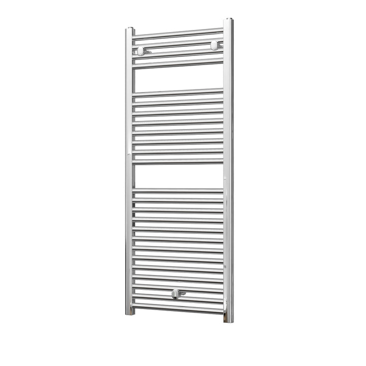 Roma - Chrome Heated Towel Rail - H1230mm x W500mm - Straight