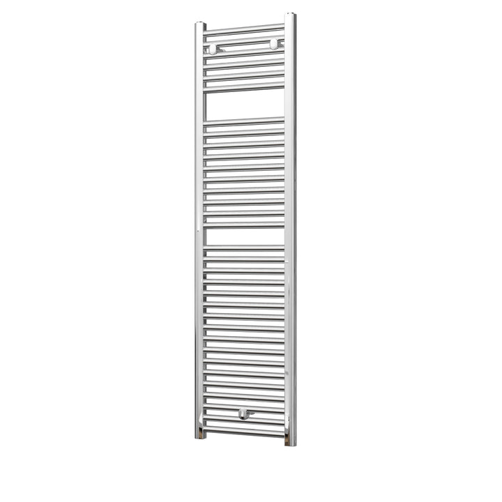 Roma - Chrome Heated Towel Rail - H1512mm x W400mm - Straight