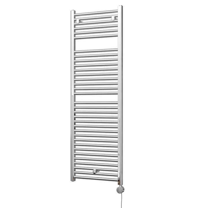 Roma - Chrome Electric Towel Rail H1512mm x W500mm Straight 600w Thermostatic