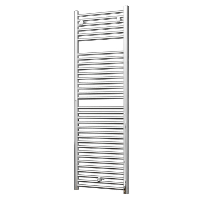 Roma - Chrome Heated Towel Rail - H1512mm x W500mm - Straight