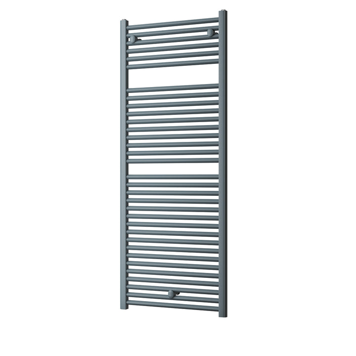Roma - Anthracite Heated Towel Rail - H1512mm x W600mm - Straight