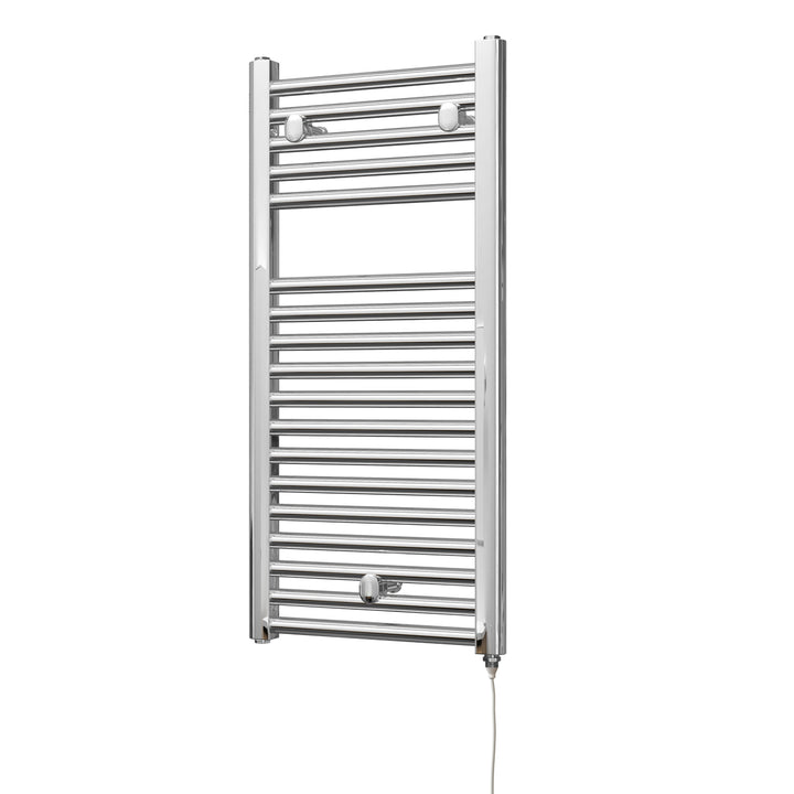 Roma - Chrome Electric Towel Rail H842mm x W400mm Straight 200w Standard