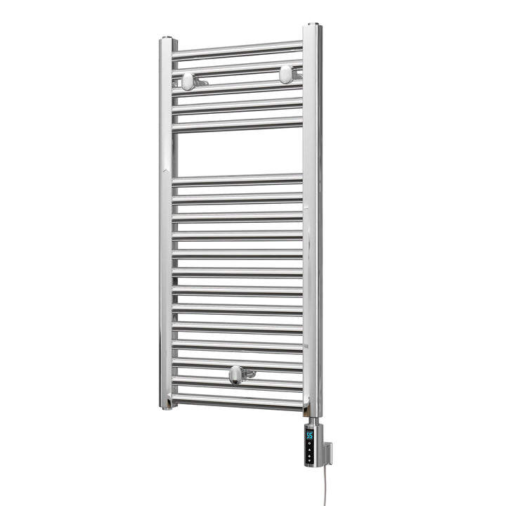 Roma - Chrome Electric Towel Rail H842mm x W400mm Straight 300w Thermostatic WIFI